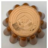 Vintage French SIF Brand Heavy Brown Ceramic Jelly Mold/Serving Dish 3 1/2" x 8"