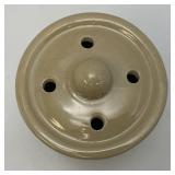 Vintage Bentson West Design For Boston Wharehouse, 6" x 6" Ceramic Crock With Holed Lid