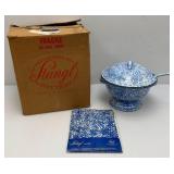 Vintage STANGL Pottery Soup Tureen With Cover And Ladle