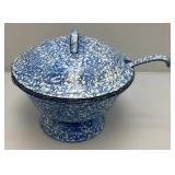 Vintage STANGL Pottery Soup Tureen With Cover And Ladle