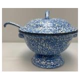 Vintage STANGL Pottery Soup Tureen With Cover And Ladle