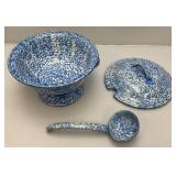 Vintage STANGL Pottery Soup Tureen With Cover And Ladle