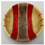 Unique Art Pottery Piece Bowl Signed P. Mapnhoba 3" x 7 1/2"