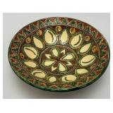 Large Decorative Plate Wall Hanger Urkrainian Tradition. Terracotta Pottery Bowl 11"