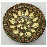 Large Decorative Plate Wall Hanger Urkrainian Tradition. Terracotta Pottery Bowl 11"