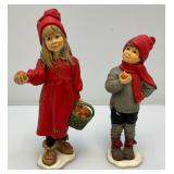 Vintage Candy Designs (NORWAY) Girl/Boy Figurines 8 1/2"  & 10"