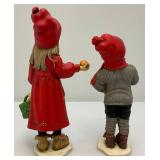 Vintage Candy Designs (NORWAY) Girl/Boy Figurines 8 1/2"  & 10"