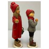 Vintage Candy Designs (NORWAY) Girl/Boy Figurines 8 1/2"  & 10"