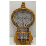 Very Unique Victorian Style Wall Hanging Bird Cage 8" x 17" x 28 1/2"
