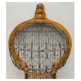 Very Unique Victorian Style Wall Hanging Bird Cage 8" x 17" x 28 1/2"