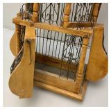 Very Unique Victorian Style Wall Hanging Bird Cage 8" x 17" x 28 1/2"