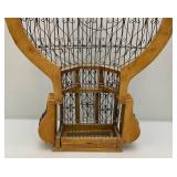 Very Unique Victorian Style Wall Hanging Bird Cage 8" x 17" x 28 1/2"