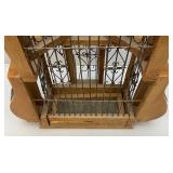 Very Unique Victorian Style Wall Hanging Bird Cage 8" x 17" x 28 1/2"