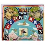 Vintage WYANDOTTE Tin Litho Bell Target Game With Dart Pistol And Original Box (VERY VERY COOL) No Darts Present