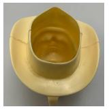 RARE Mid Century Celliloid?  Plastic ROY RODGERS " The King Of The Cowboys" Drinking Mug 4" x 4" x 4 1/2"