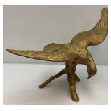Vintage Large Brass Bird 12 1/2" x 17" x 23 1/2"