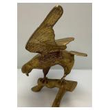 Vintage Large Brass Bird 12 1/2" x 17" x 23 1/2"