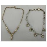 Misc. Vintage Costume Jewelry In Jewelry Box & More