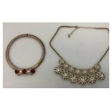 Misc. Vintage Costume Jewelry In Jewelry Box & More