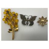 Misc. Vintage Costume Jewelry In Jewelry Box & More