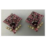 Misc. Vintage Costume Jewelry In Jewelry Box & More