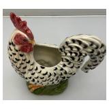 Vintage Fitz & Floyd Classics Large Rooster Planter 8 1/2" x 10 1/2"