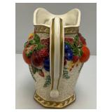 Vintage Fitz & Floyd Classics Large Pitcher 9"And Small 5" Covered Dish (Small Chip present On Lid)