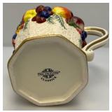 Vintage Fitz & Floyd Classics Large Pitcher 9"And Small 5" Covered Dish (Small Chip present On Lid)