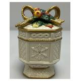 Vintage Fitz & Floyd Classics Large Pitcher 9"And Small 5" Covered Dish (Small Chip present On Lid)