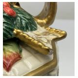 Vintage Fitz & Floyd Classics Large Pitcher 9"And Small 5" Covered Dish (Small Chip present On Lid)