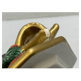 Vintage Fitz & Floyd Classics Large Pitcher 9"And Small 5" Covered Dish (Small Chip present On Lid)