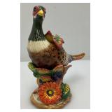Vintage Fitz & Floyd Decorative Items Including Pheasant Candle Holder 8 1/4"And More