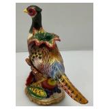 Vintage Fitz & Floyd Decorative Items Including Pheasant Candle Holder 8 1/4"And More