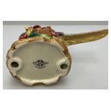 Vintage Fitz & Floyd Decorative Items Including Pheasant Candle Holder 8 1/4"And More
