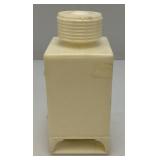 Mid Century Plastic Miniature Ice Box Baking Soda Shaker 2 1/4" x 2 3/4" x 5"