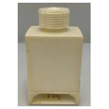 Mid Century Plastic Miniature Ice Box Baking Soda Shaker 2 1/4" x 2 3/4" x 5"