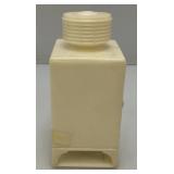 Mid Century Plastic Miniature Ice Box Baking Soda Shaker 2 1/4" x 2 3/4" x 5"