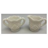 Misc. Vintage Miniature Collectibles Including Milk Glass, Blue & White And More