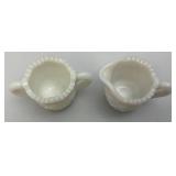 Misc. Vintage Miniature Collectibles Including Milk Glass, Blue & White And More