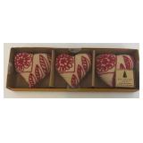 Misc. Vintage Fabric Ornaments In Original Boxes (NEW OLD STOCK)