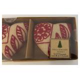 Misc. Vintage Fabric Ornaments In Original Boxes (NEW OLD STOCK)