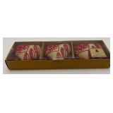 Misc. Vintage Fabric Ornaments In Original Boxes (NEW OLD STOCK)