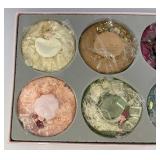 Misc. Vintage Fabric Hat Ornaments In Original Boxes (NEW OLD STOCK)