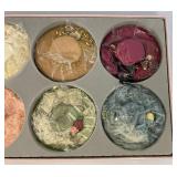 Misc. Vintage Fabric Hat Ornaments In Original Boxes (NEW OLD STOCK)