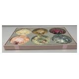 Misc. Vintage Fabric Hat Ornaments In Original Boxes (NEW OLD STOCK)