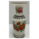 Two Antique Victorian Hand Painted Vases (One Has Small Chip On Edge Barely Noticeable)