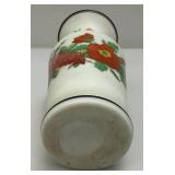 Two Antique Victorian Hand Painted Vases (One Has Small Chip On Edge Barely Noticeable)