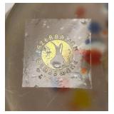 Vintage Azerbaijan Hand Blown Drip Confetti Art Glass 14" Vase