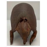 Vintage Armadillo Handbag (As Seen) One Foot Repaired And Hole Present & Zipper Stuck