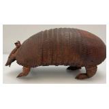 Vintage Armadillo Handbag (As Seen) One Foot Repaired And Hole Present & Zipper Stuck